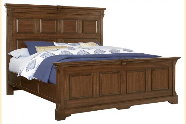 VB Artisan & Post  Heritage-Amish Cherry Queen Mansion Bed with Decorative Side Rails