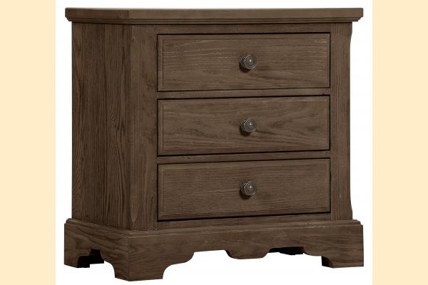 Vaughan Bassett Solids A&P Heritage-Cobblestone Oak Night Stand