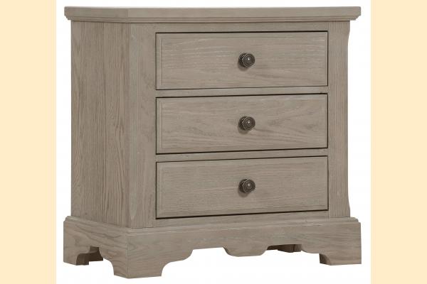 Vaughan Bassett Solids A&P Heritage-Greystone Night Stand