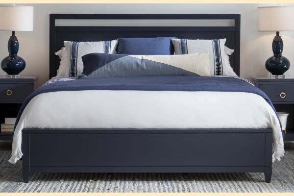 Legacy Summerland - Blue Finish Queen Panel Bed