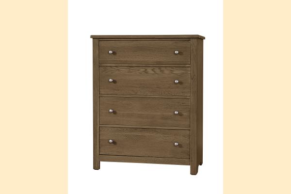 Vaughan Bassett Fundamentals- Natural Four Drawer Chest