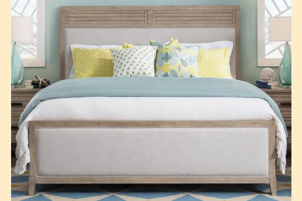 Legacy Edgewater - Soft Sand King Upholstered Bed