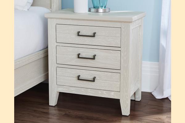 Vaughan Bassett Passageways - Oyster Grey Nightstand