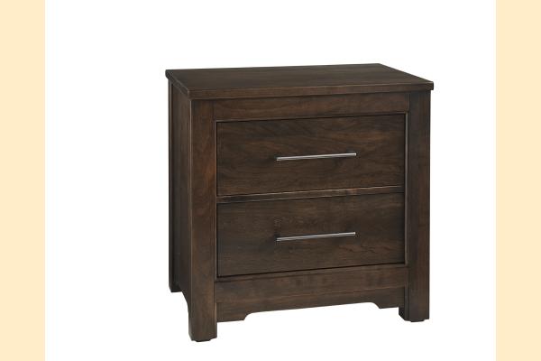 Vaughan Bassett Solids A&P Crafted Cherry - Dark Nightstand