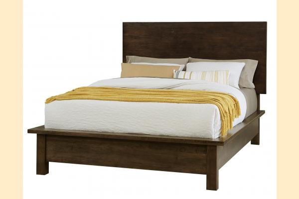 Vaughan Bassett Solids A&P Crafted Cherry - Dark Queen Bed - Ben's Terrace Bed