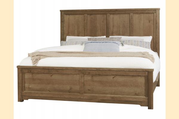 Vaughan Bassett Solids A&P Crafted Cherry - Medium Cal King Ben's Six Panel Bed