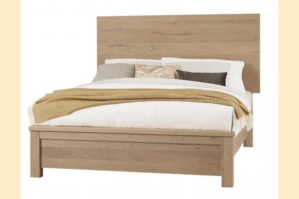 Vaughan Bassett Solids A&P Crafted Cherry - Bleached Queen Ben's Plank Bed
