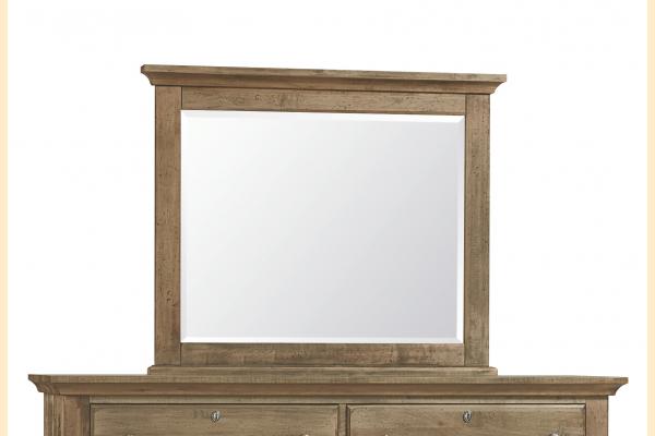 Vaughan Bassett Solids A&P Carlisle- Warm Natural Landscape Mirror