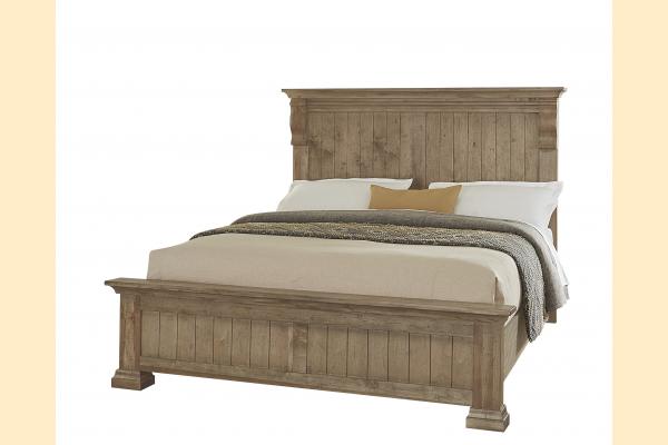 Vaughan Bassett Solids A&P Carlisle- Warm Natural  King Corbel bed