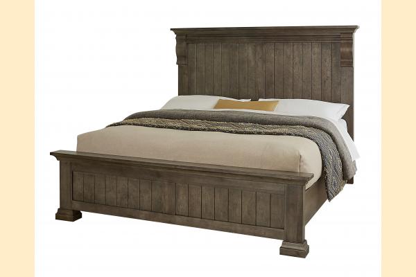 Vaughan Bassett Solids A&P Carlisle- Dark Sable Queen Corbel bed