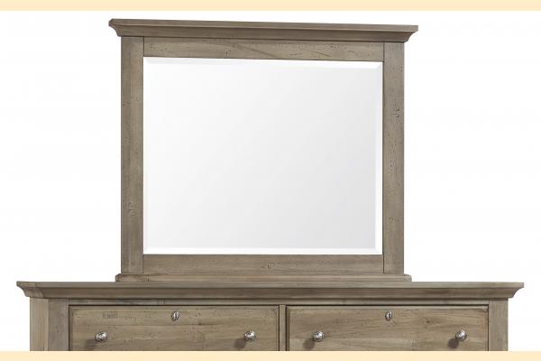 Vaughan Bassett Solids A&P Carlisle- Natural Grey Landscape Mirror