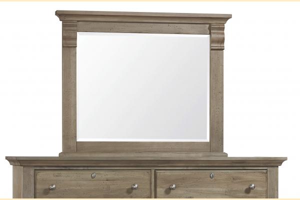 Vaughan Bassett Solids A&P Carlisle- Natural Grey Corbel Mirror