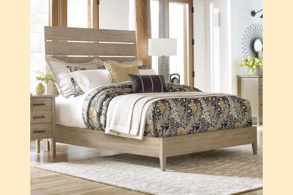 Kincaid Symmetry Bedroom Incline Oak Queen Low Footboard Bed