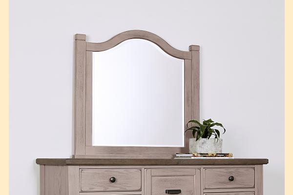 Vaughan Bassett Dover Grey - Bungalow Master Arch Mirror