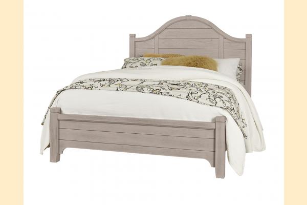 Vaughan Bassett Dover Grey - Bungalow King Arch Bed W/ Low Profile Footboard