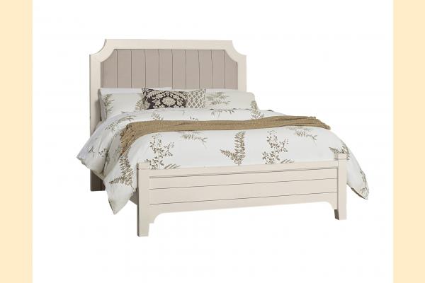 Vaughan Bassett Lattice - Bungalow King Upholstered Bed W/ Low Profile Footboard