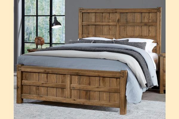 Vaughan Bassett Dovetail - Natural Queen Board & Batten Bed