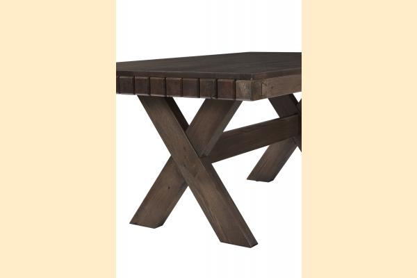 Vaughan Bassett Solids A&P Dovetail Dining Aged Grey Dovetail 72in Dining Table