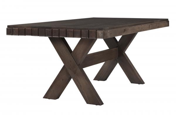 Vaughan Bassett Solids A&P Dovetail Dining Aged Grey Dovetail Dining Table 96in