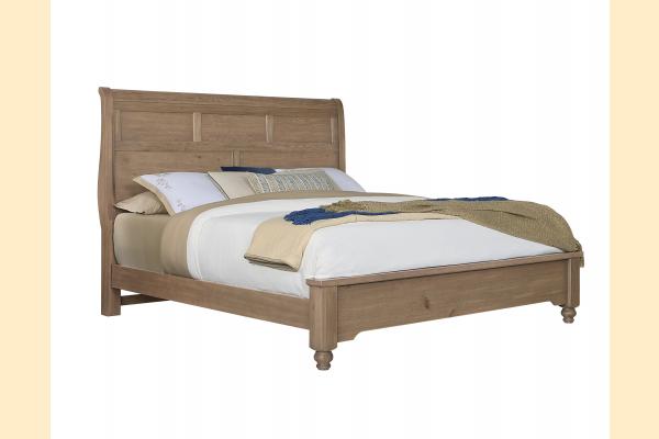 Vaughan Bassett Vista- Natural Oak Queen Sleigh Bed