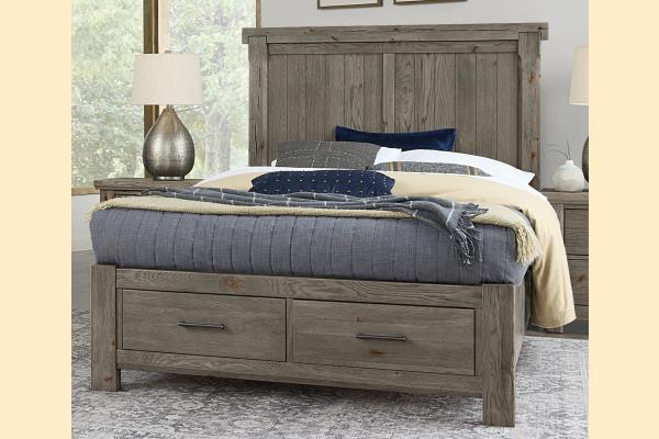 Vaughan Bassett Yellowstone Queen American Dovetail Storage Bed