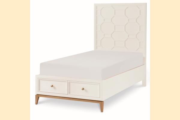 Legacy Kids Chelsea by Rachel Ray Twin Panel Bed w/Storage Footboad