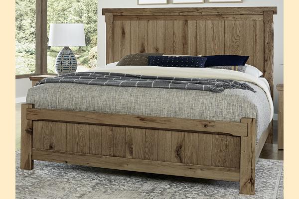 Vaughan Bassett Yellowstone - Chestnut Natural King American Dovetail Bed