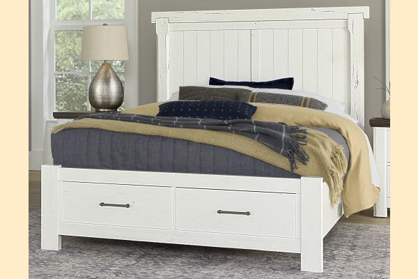 Vaughan Bassett Yellowstone - Chestnut Natural King American Dovetail Storage Bed