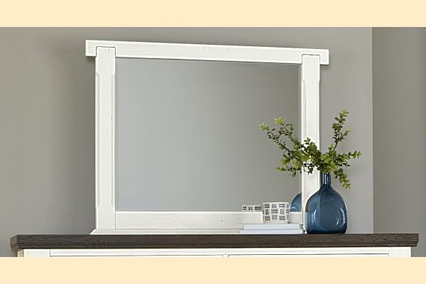 Vaughan Bassett Yellowstone - White/Buckskin Amer Dovetail Mirror