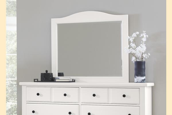 Vaughan Bassett Cool Farmhouse- Soft White Arched Mirror