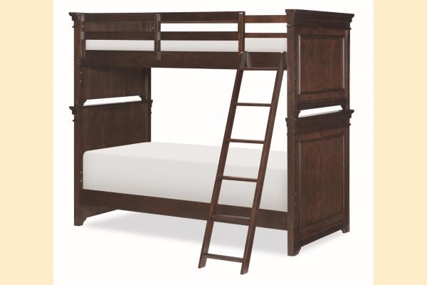 Legacy Kids Canterbury-Warm Cherry Twin Over Twin Bunk Bed
