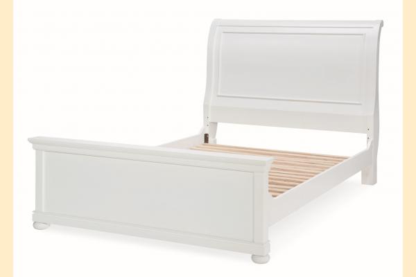 Legacy Kids Canterbury-Natural White Queen Sleigh Bed