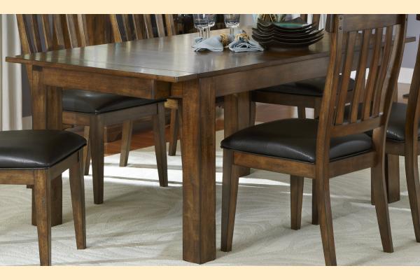 A-America Mariposa Leg Dining Table w/ 2 18 Inch Leaves