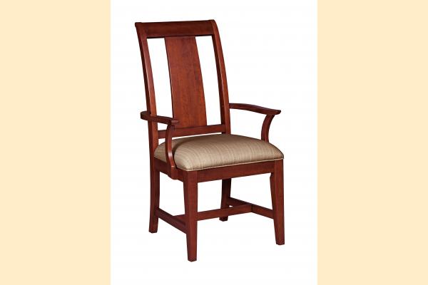 Kincaid Cherry Park Slat Wood Back Arm Chair