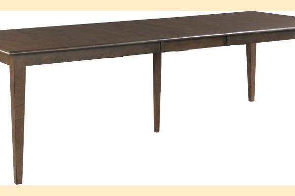 Kincaid Kafe- Mocha 80 Inch Rectangular Leg Table Mocha w/ 20