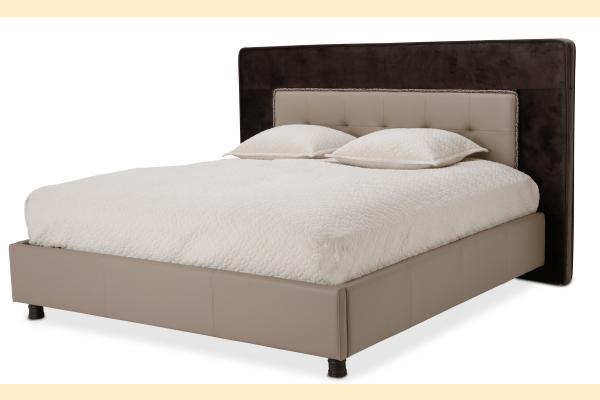 Aico 21 Cosmopolitan Queen Upholstered Tufted Bed