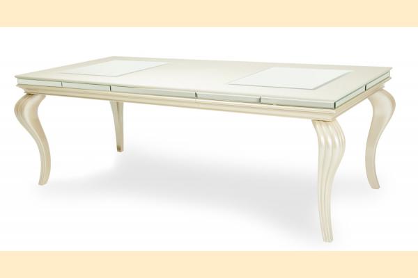 Aico Hollywood Loft 4 Leg Dining Table-Frost Includes One 24