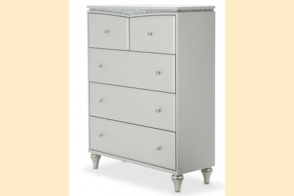 Aico Melrose Plaza Upholstered 5 Drawer Chest