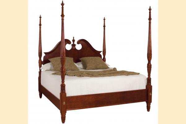 American Drew Cherry Grove Queen Pediment Poster Bed