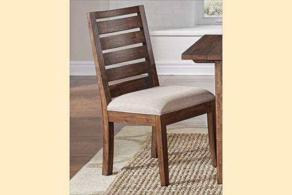 A-America Anacortes Ladderback Upholstered Seat Side Chair