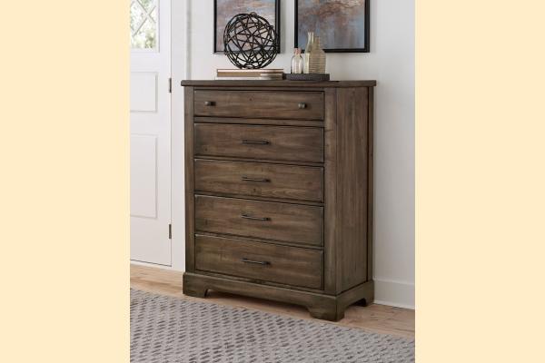 Vaughan Bassett Solids A&P Cool Rustic-Mink Drawer Chest