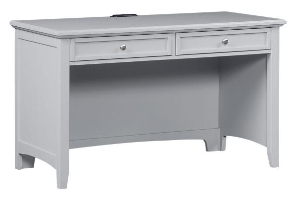 Vaughan Bassett Bonanza-Grey Desk- 2 Drawer