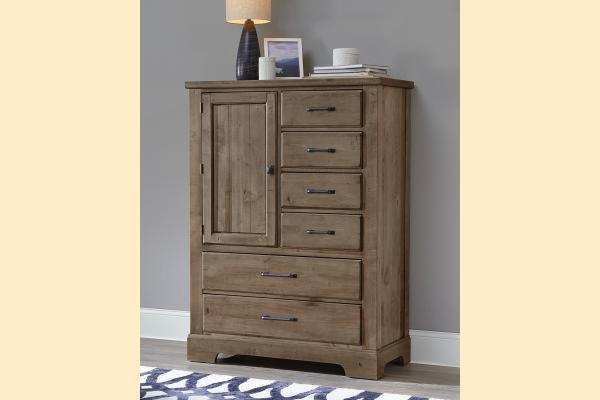 Vaughan Bassett Solids A&P Cool Rustic-Stone Grey Standing Chest