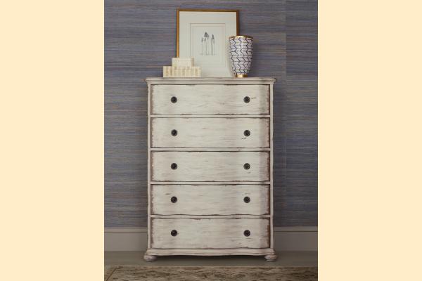 American Drew Cambric Creme HELENE FIVE DRAWER CHEST-CRÈME