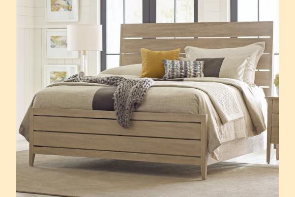 Kincaid Symmetry Bedroom Incline Oak Queen High Footboard Bed