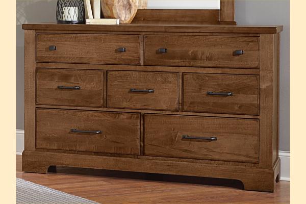 Vaughan Bassett Solids A&P Cool Rustic-Amber Dresser