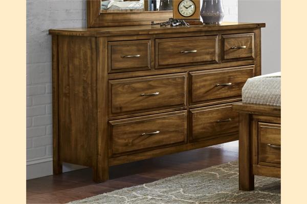 Vaughan Bassett Solids A&P Maple Road-Antique Amish Triple Dresser