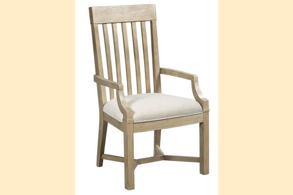 American Drew Litchfield James Arm Chair-Driftwood