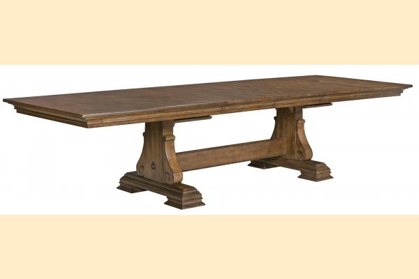 Kincaid Portolone Rectangular Trestle Table w/ Two 20