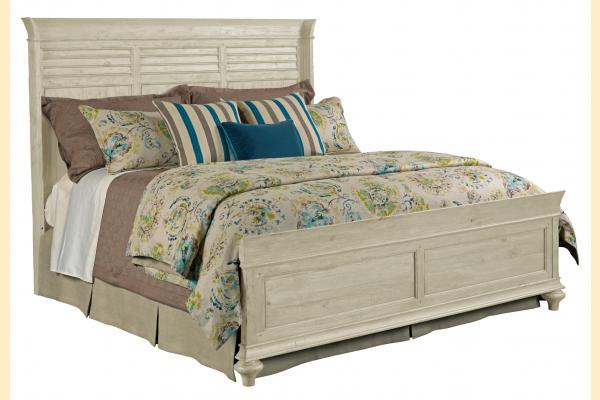Kincaid Weatherford-Cornsilk Bedroom King Shelter Bed
